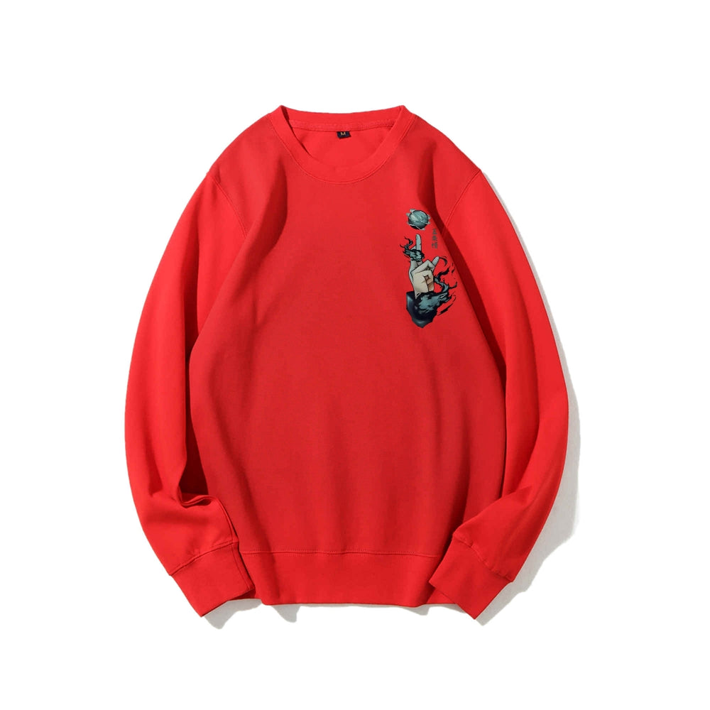 Casual Crewneck Sweatshirt Jujutsu Kaisen