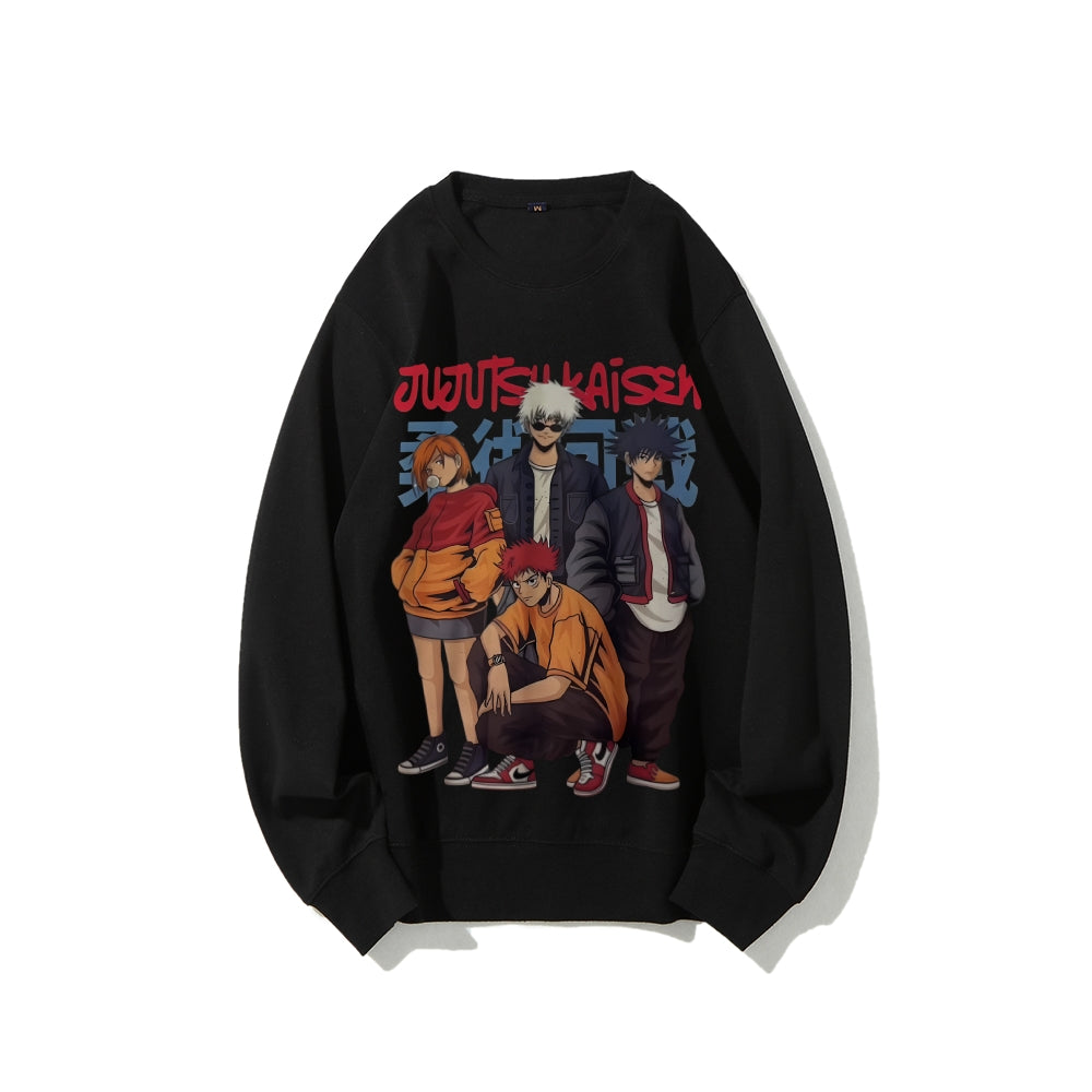 Casual Crewneck Sweatshirt Jujutsu Kaisen