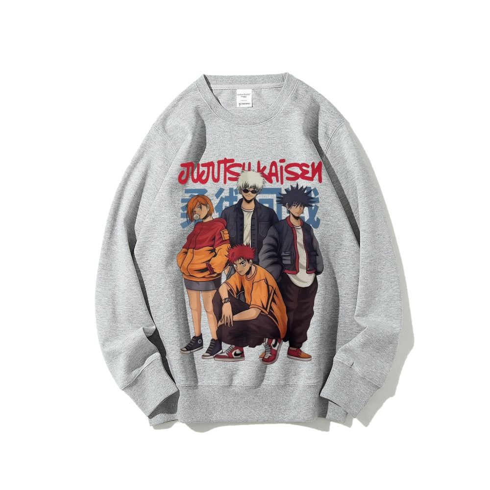 Casual Crewneck Sweatshirt Jujutsu Kaisen