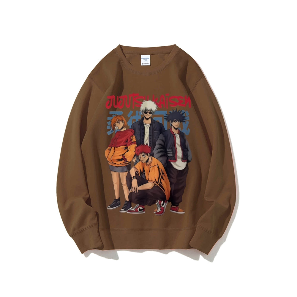 Casual Crewneck Sweatshirt Jujutsu Kaisen