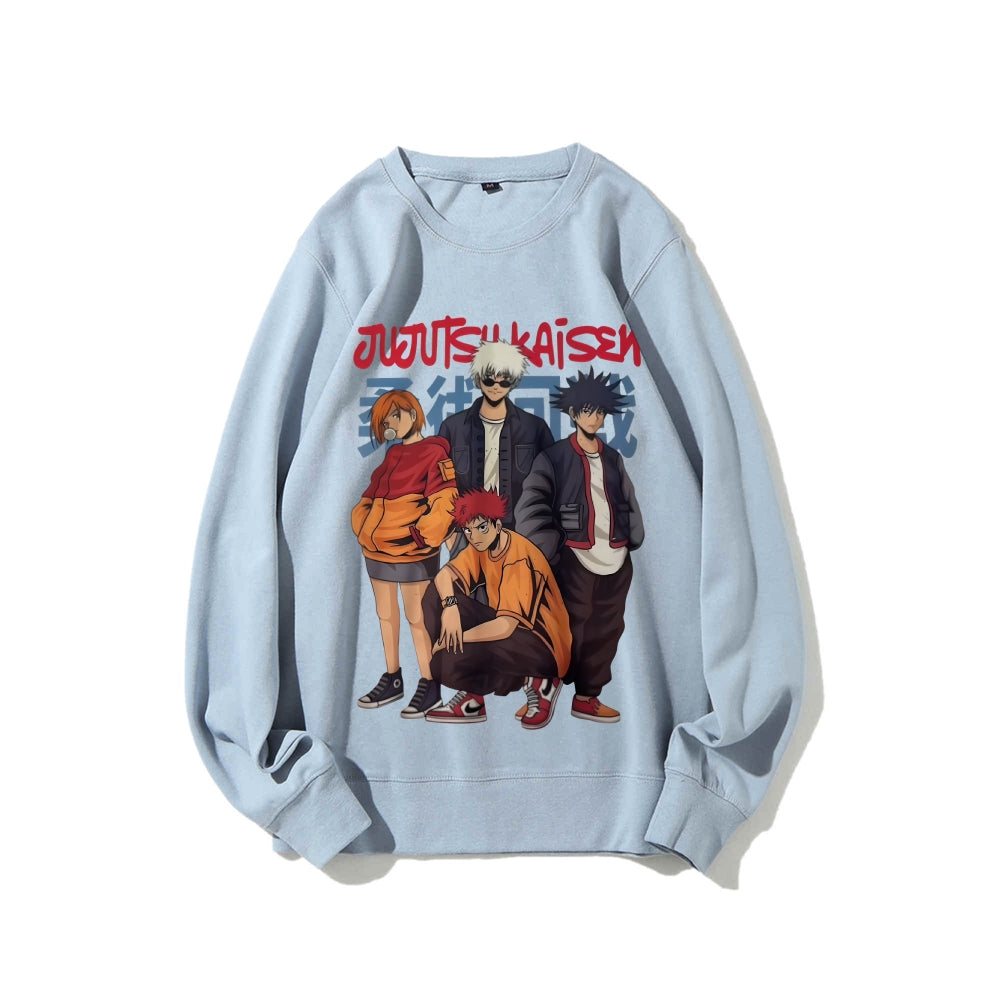 Casual Crewneck Sweatshirt Jujutsu Kaisen