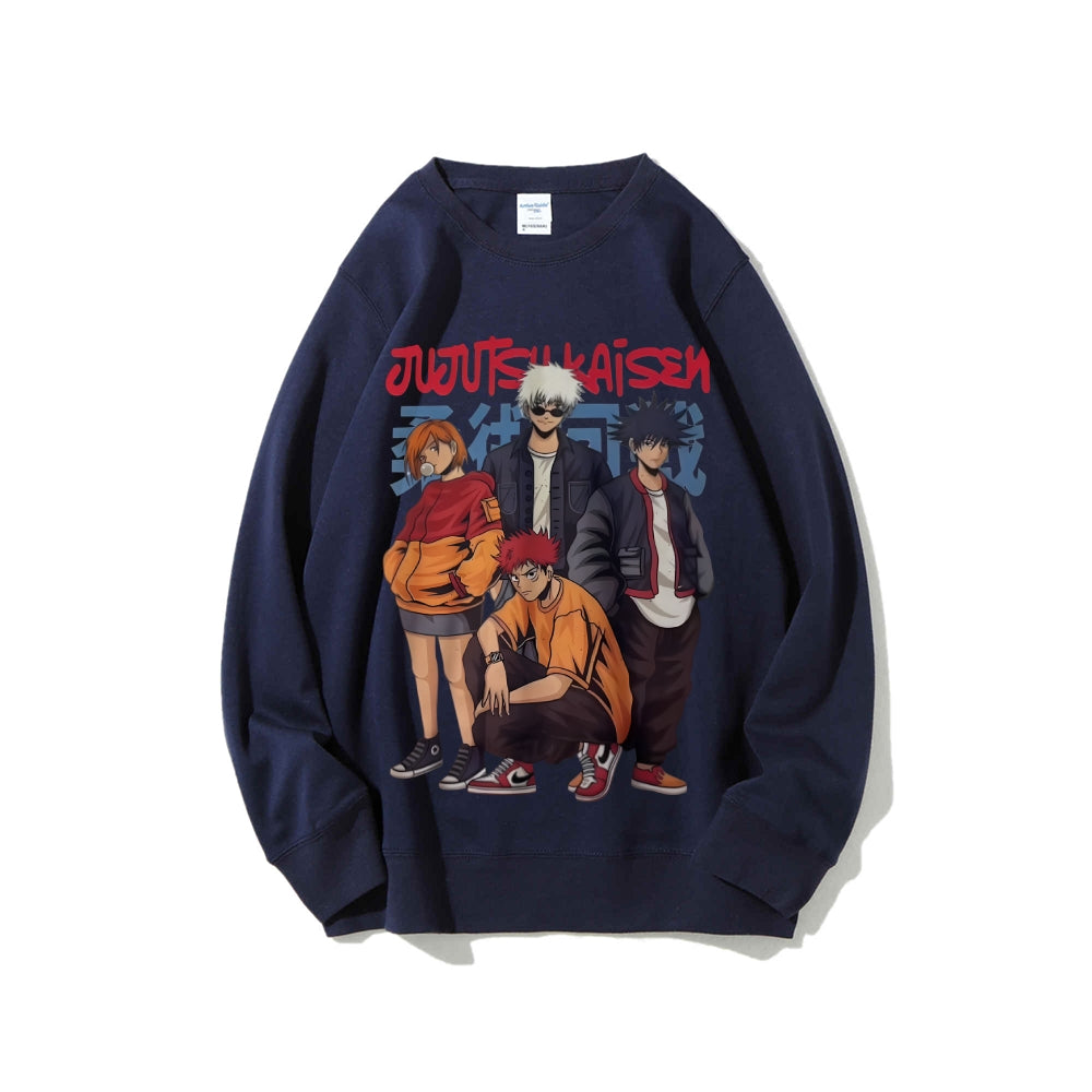 Casual Crewneck Sweatshirt Jujutsu Kaisen