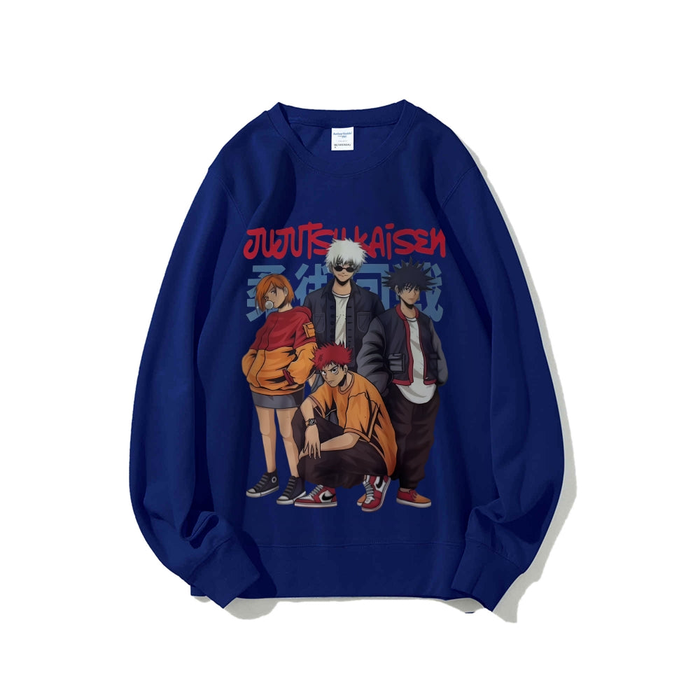 Casual Crewneck Sweatshirt Jujutsu Kaisen