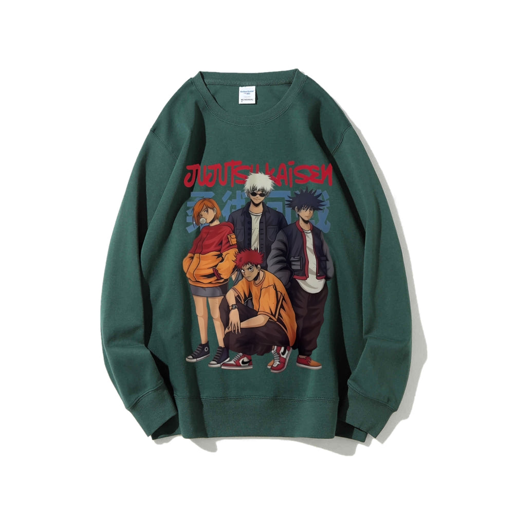 Casual Crewneck Sweatshirt Jujutsu Kaisen