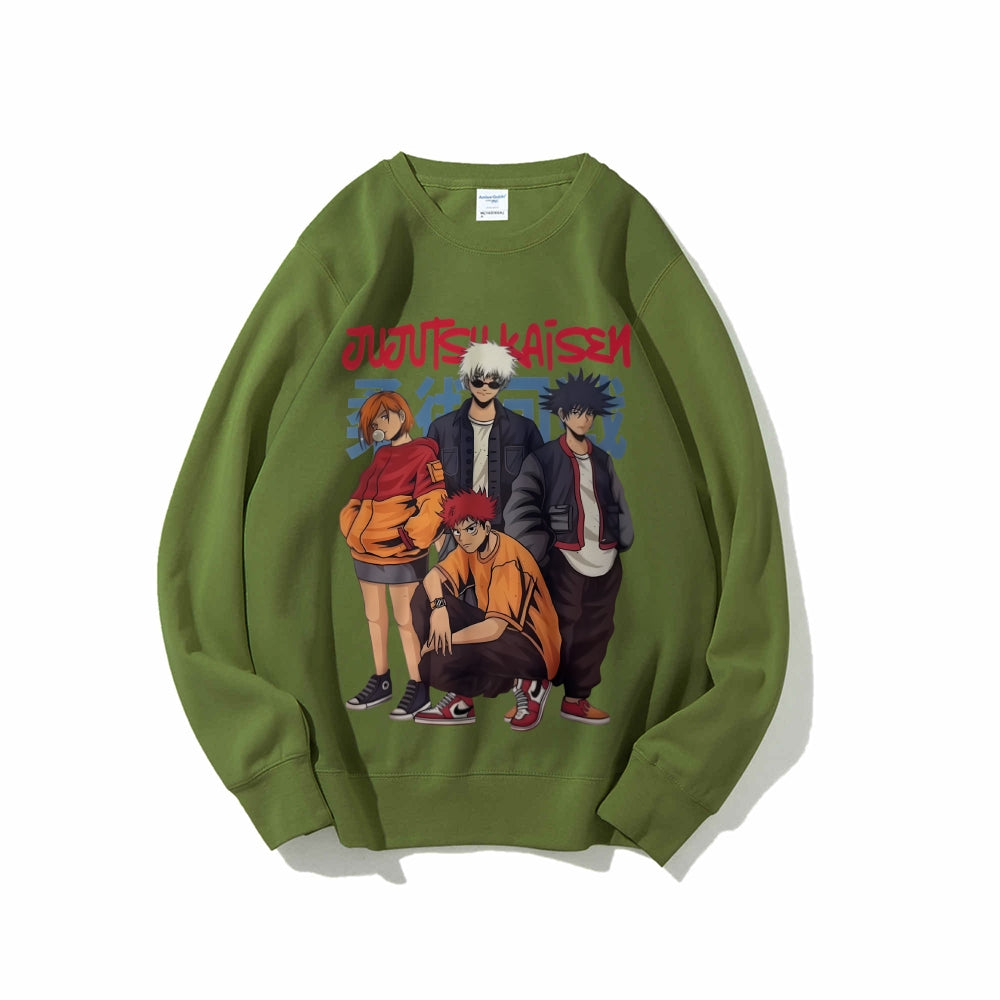 Casual Crewneck Sweatshirt Jujutsu Kaisen