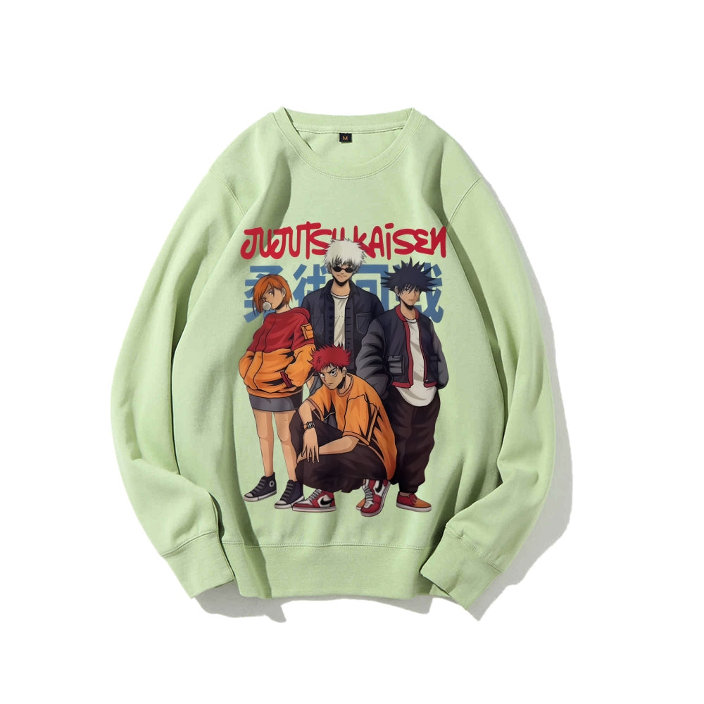 Casual Crewneck Sweatshirt Jujutsu Kaisen