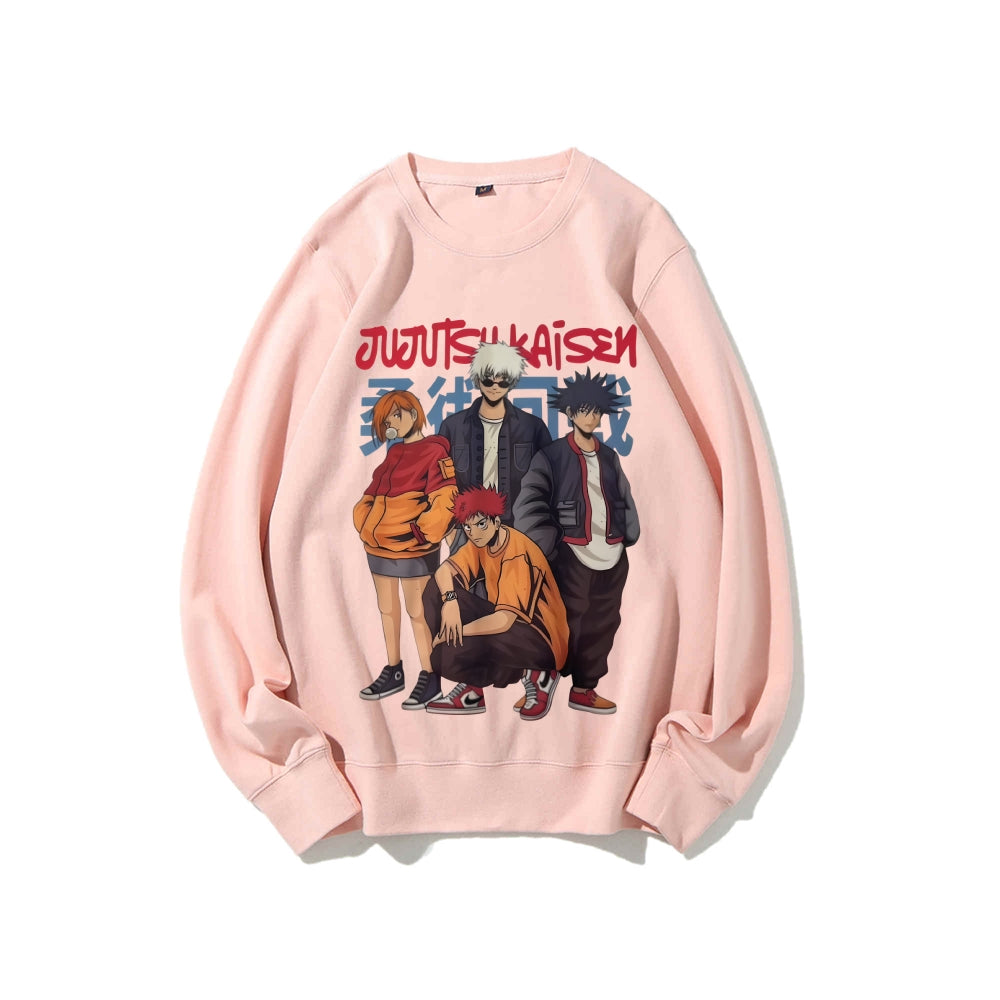 Casual Crewneck Sweatshirt Jujutsu Kaisen