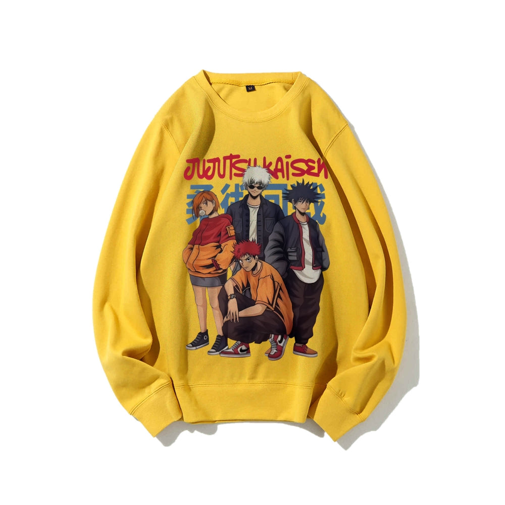 Casual Crewneck Sweatshirt Jujutsu Kaisen