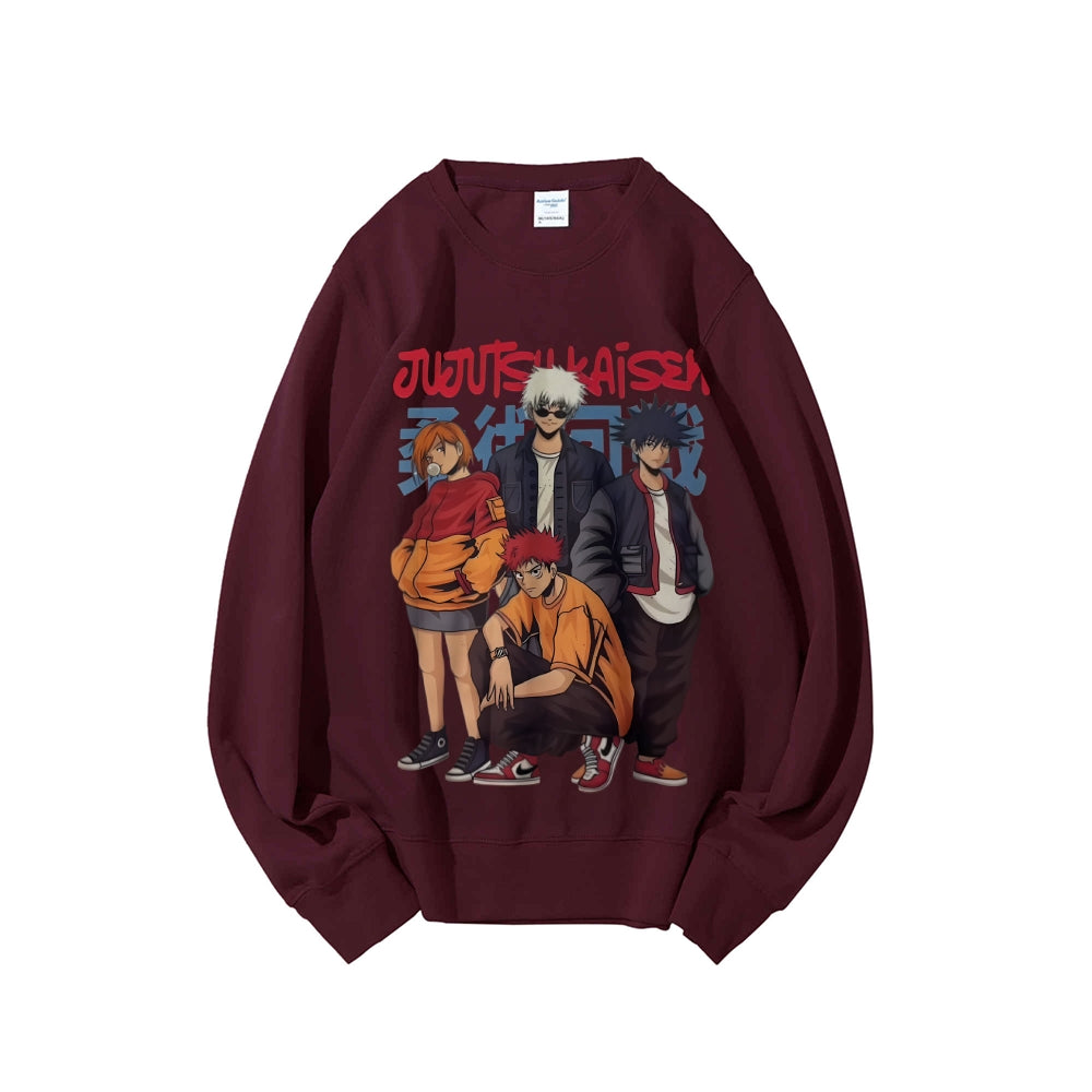 Casual Crewneck Sweatshirt Jujutsu Kaisen