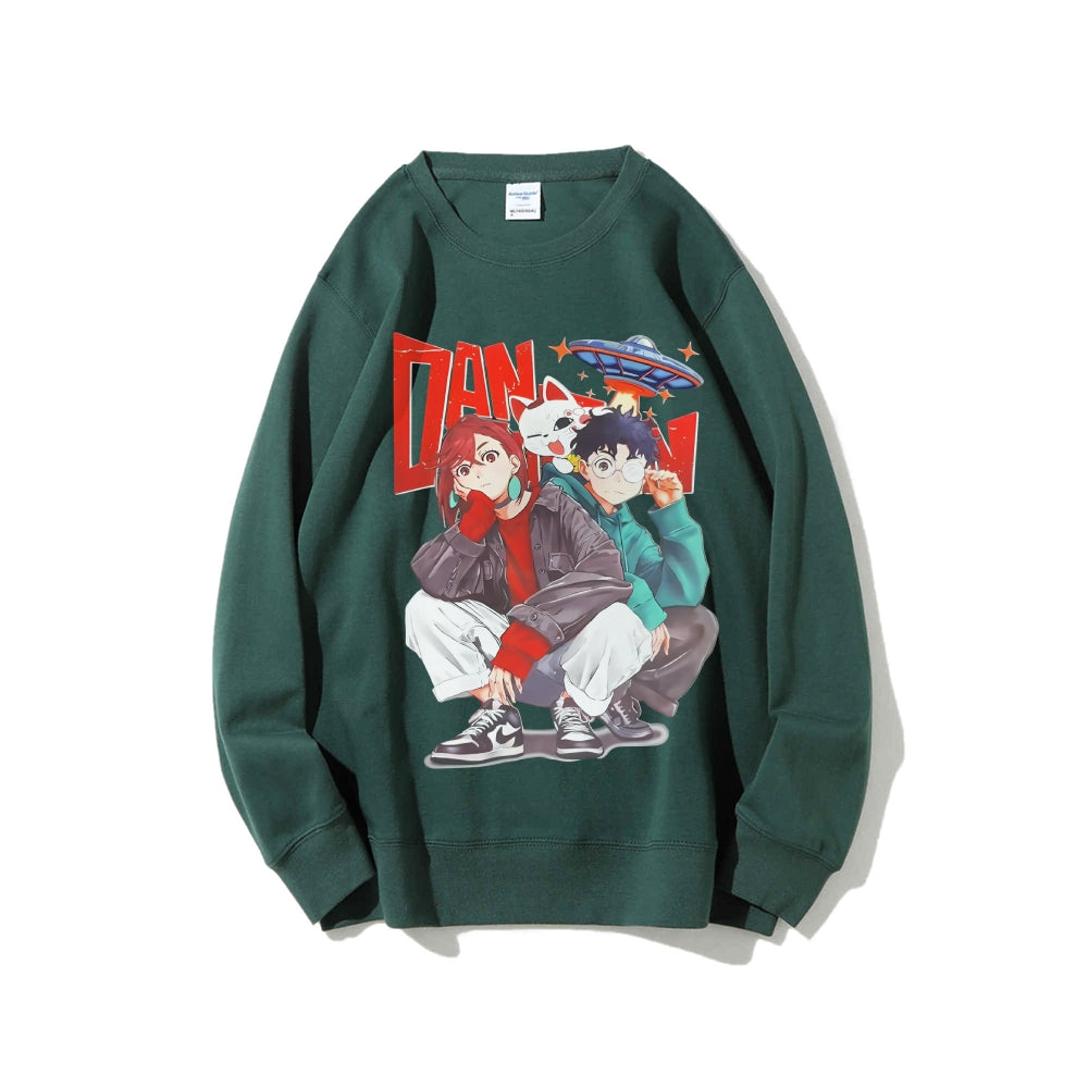 Casual Crewneck Sweatshirt Dandadan