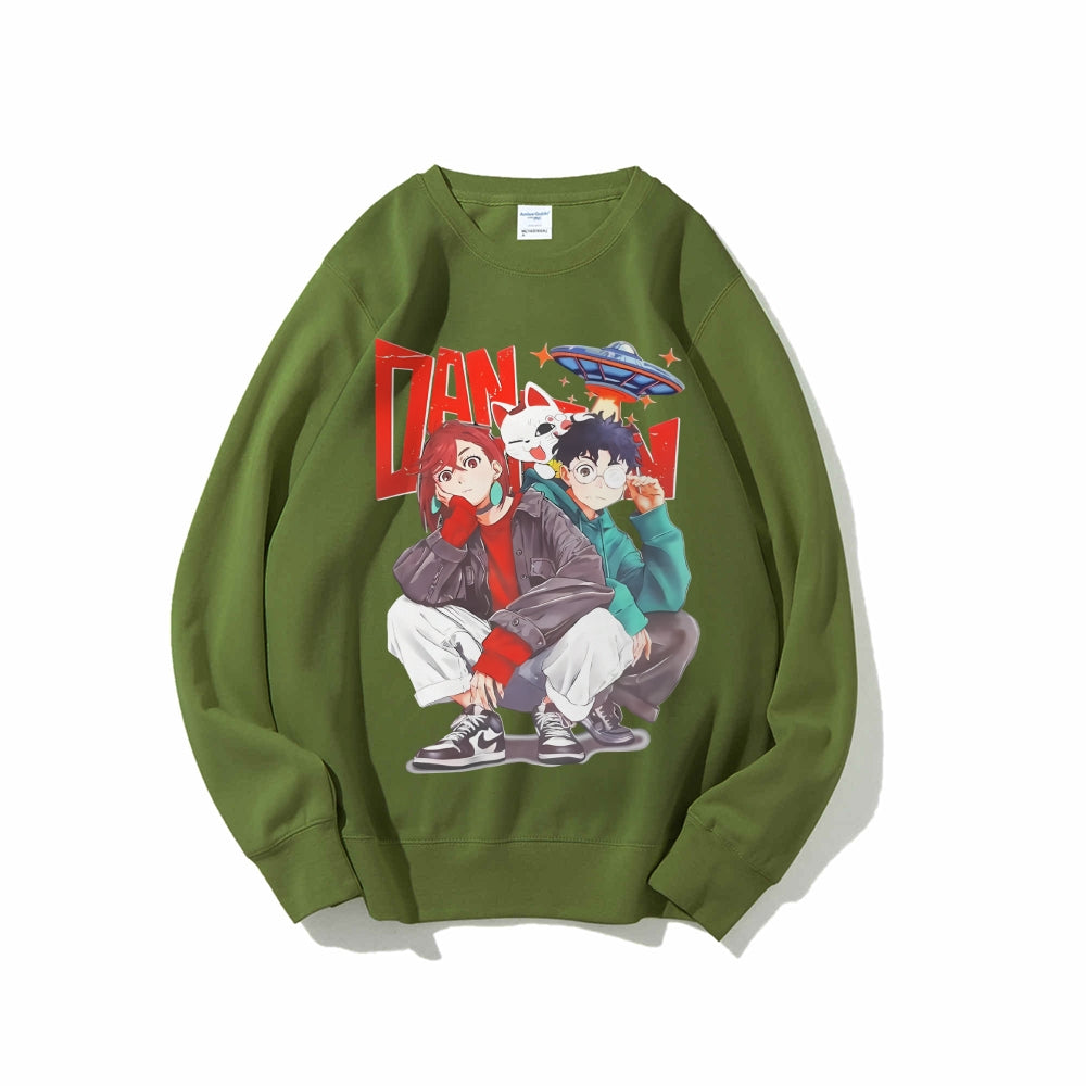 Casual Crewneck Sweatshirt Dandadan