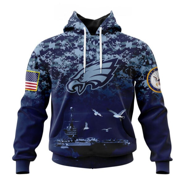 Philadelphia Eagles | Honor US Navy Veterans Hoodies