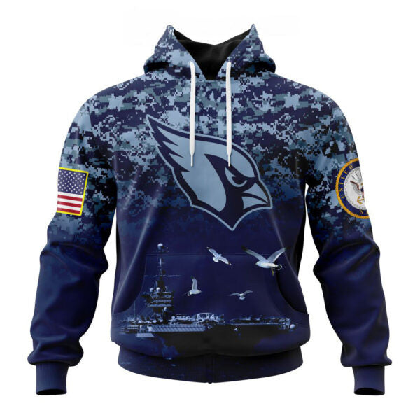 Arizona Cardinals | Honor US Navy Veterans Hoodies