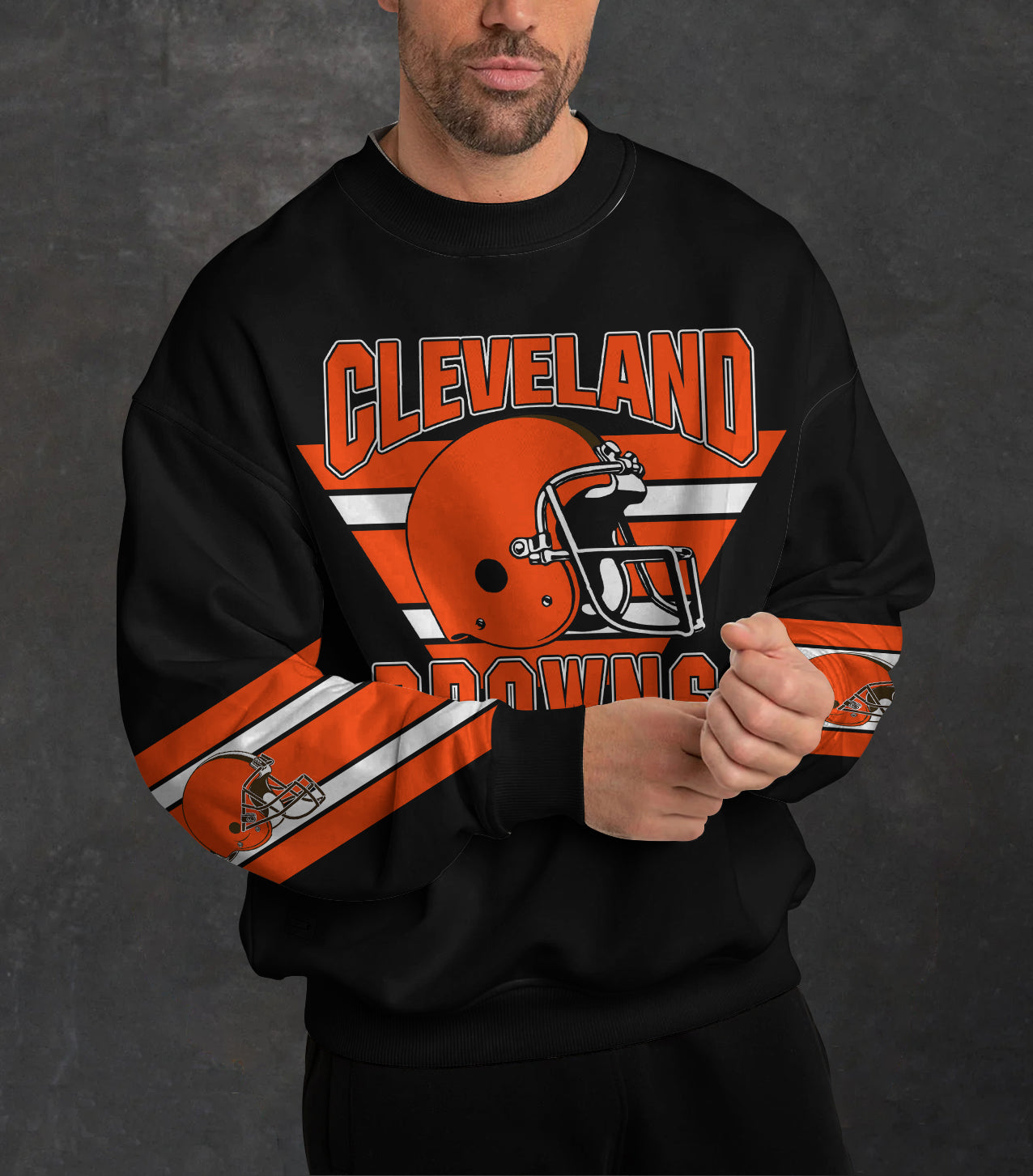 Cleveland Browns 3D Limited Edition Crew Neck sweatshirt