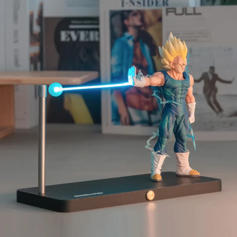 Super Saiyan Magnetic LED Night Light – Kamehameha Wave Effect Lamp