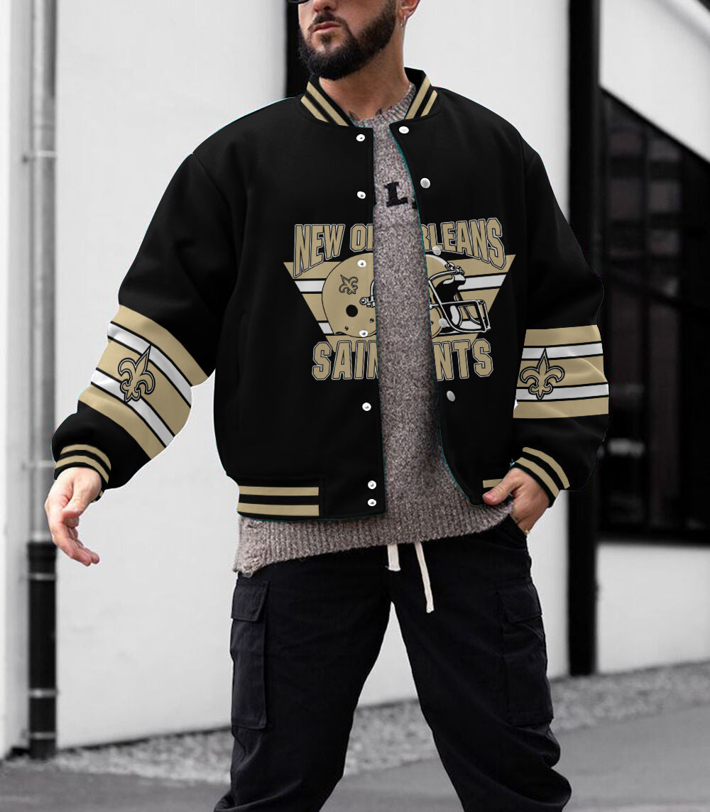 New Orleans Saints Men's Limited Edition Full-Snap Casual Jacket