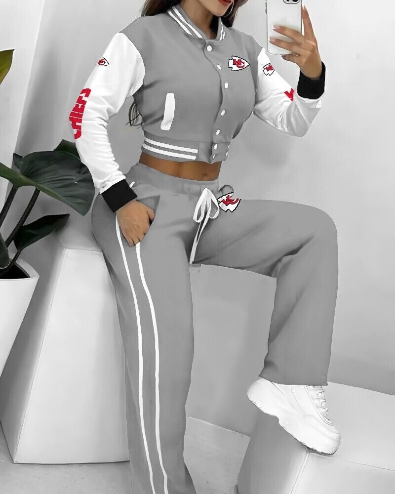 Kansas City Chiefs 3D Printed Varsity Jacket Set