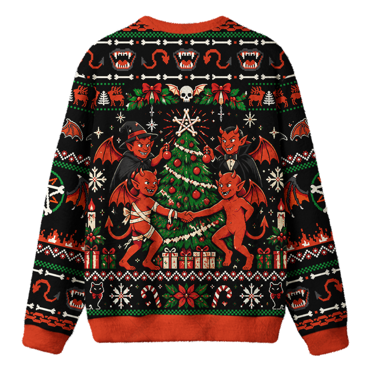 DEVIL YULE UGLY CHRISTMAS SWEATSHIRT — image 2