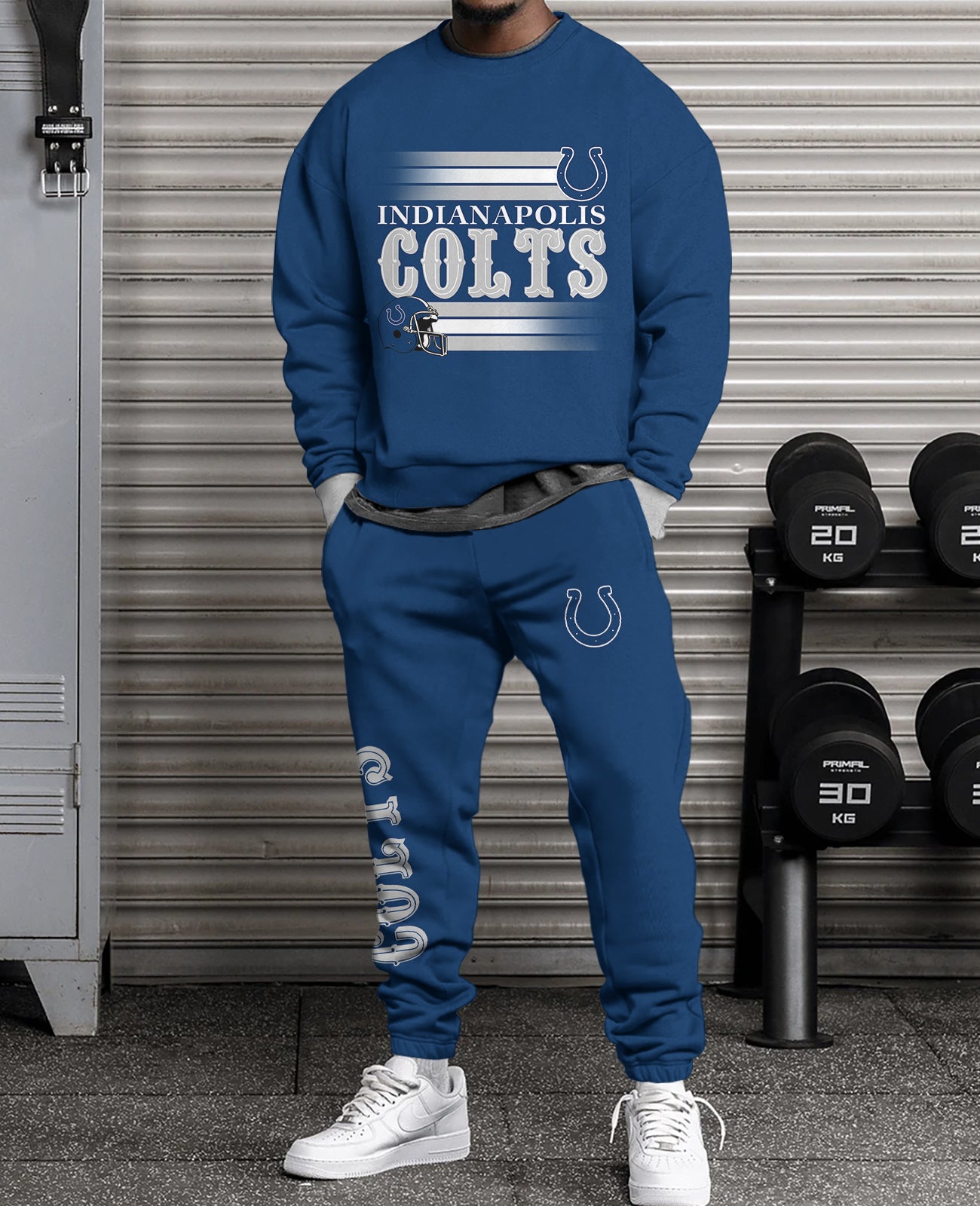 Indianapolis Colts   3D sweatsuit and sweatpants 2 piece outfits