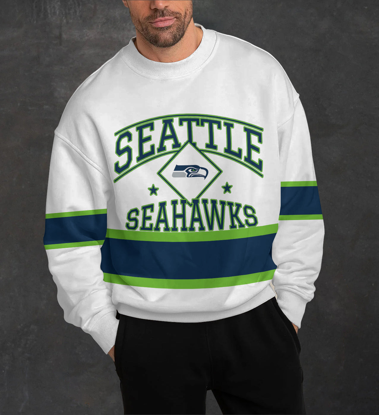 Seattle Seahawks 3D Limited Edition Crew Neck sweatshirt