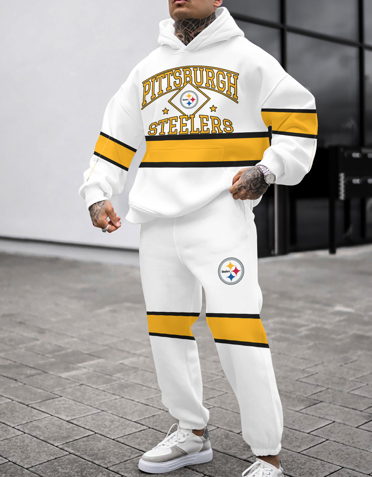 Pittsburgh Steelers 3D Printed Pullover Hoodie And Sweatpant 2pcs Tracksuits