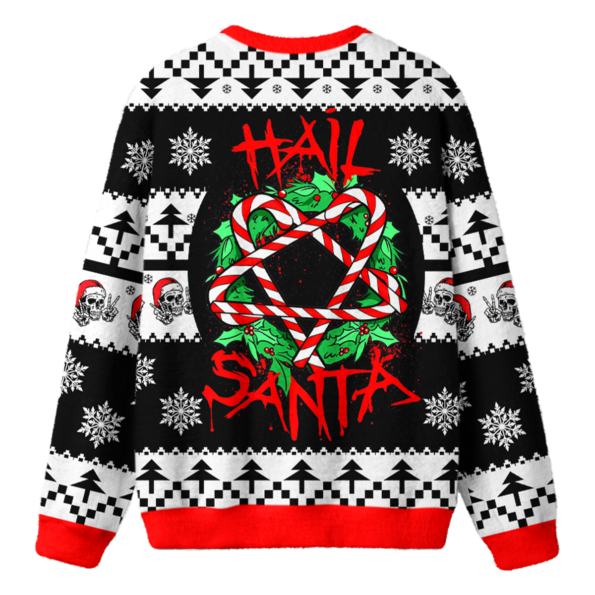 HAIL SANTA UGLY CHRISTMAS SWEATSHIRT — image 2