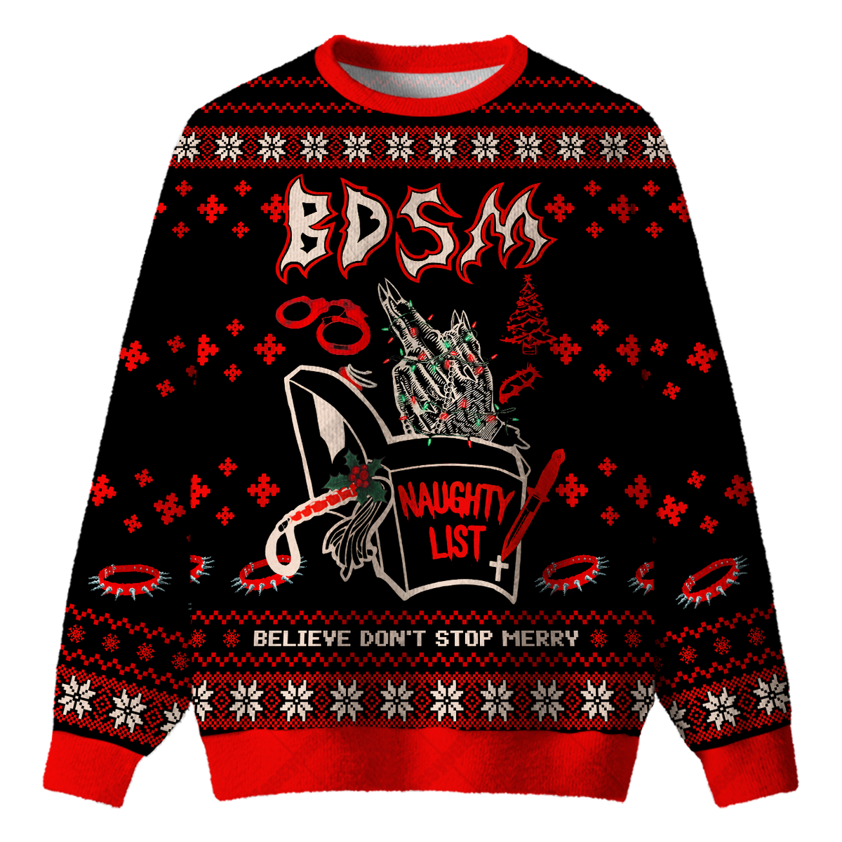 BDSM UGLY CHRISTMAS SWEATSHIRT — image 1