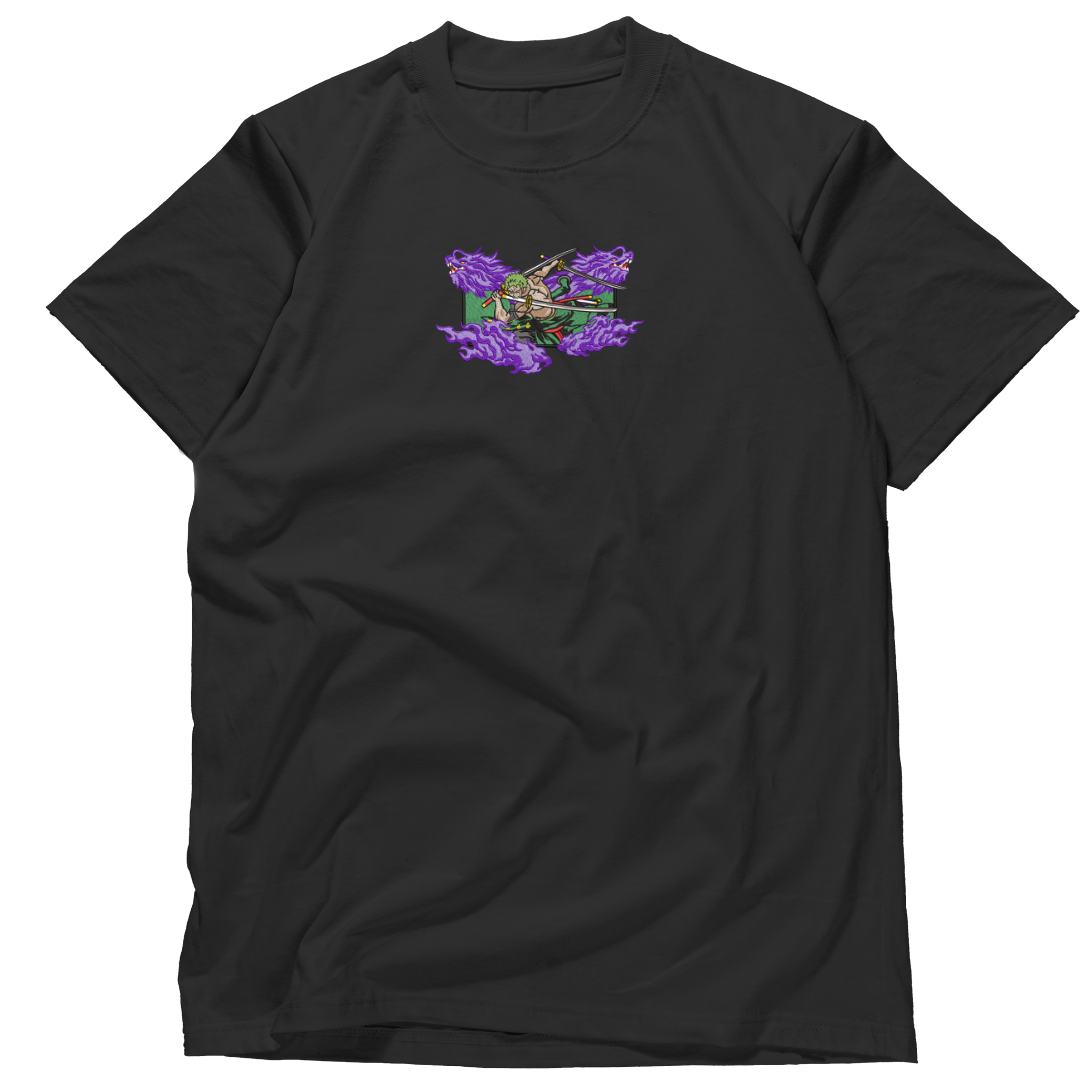 Roronoa Zoro arc wano - One Piece Embroidered T-shirt
