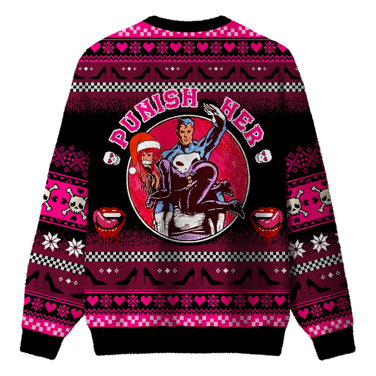 PUNISH HER UGLY CHRISTMAS SWEATSHIRT — image 2
