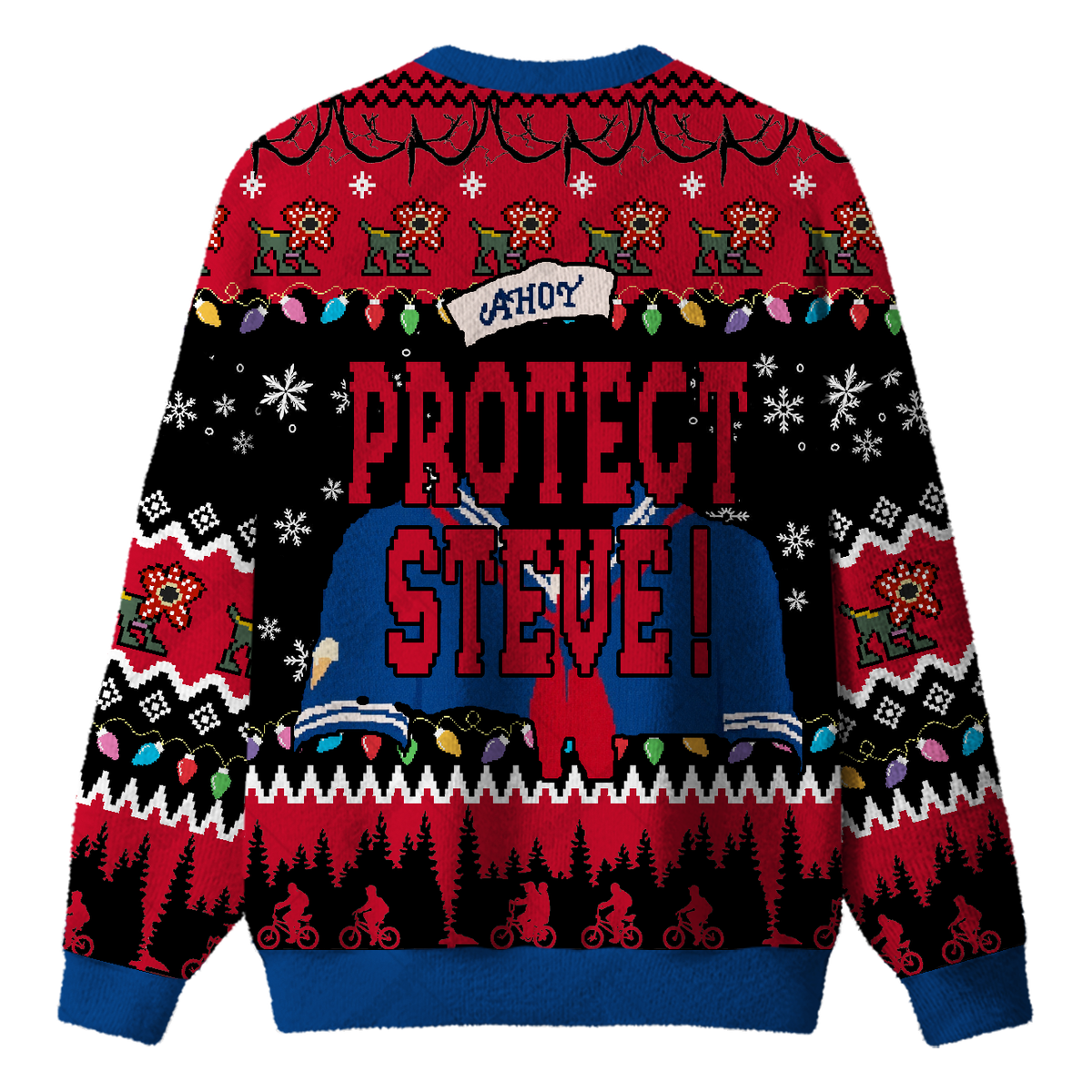 PROTECT STEVE UGLY CHRISTMAS SWEATSHIRT — image 2