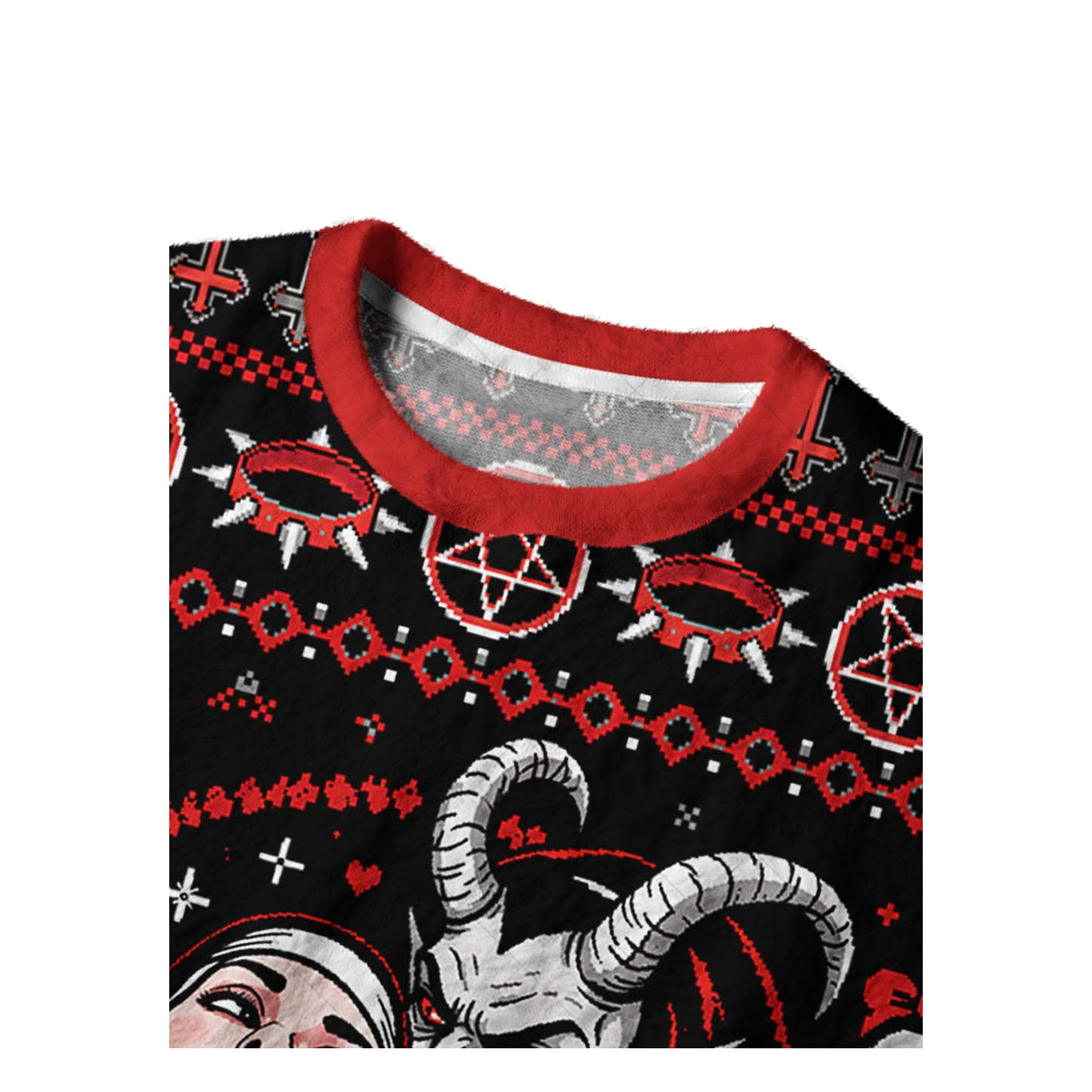 DEVIL NUN UGLY CHRISTMAS SWEATSHIRT — image 3