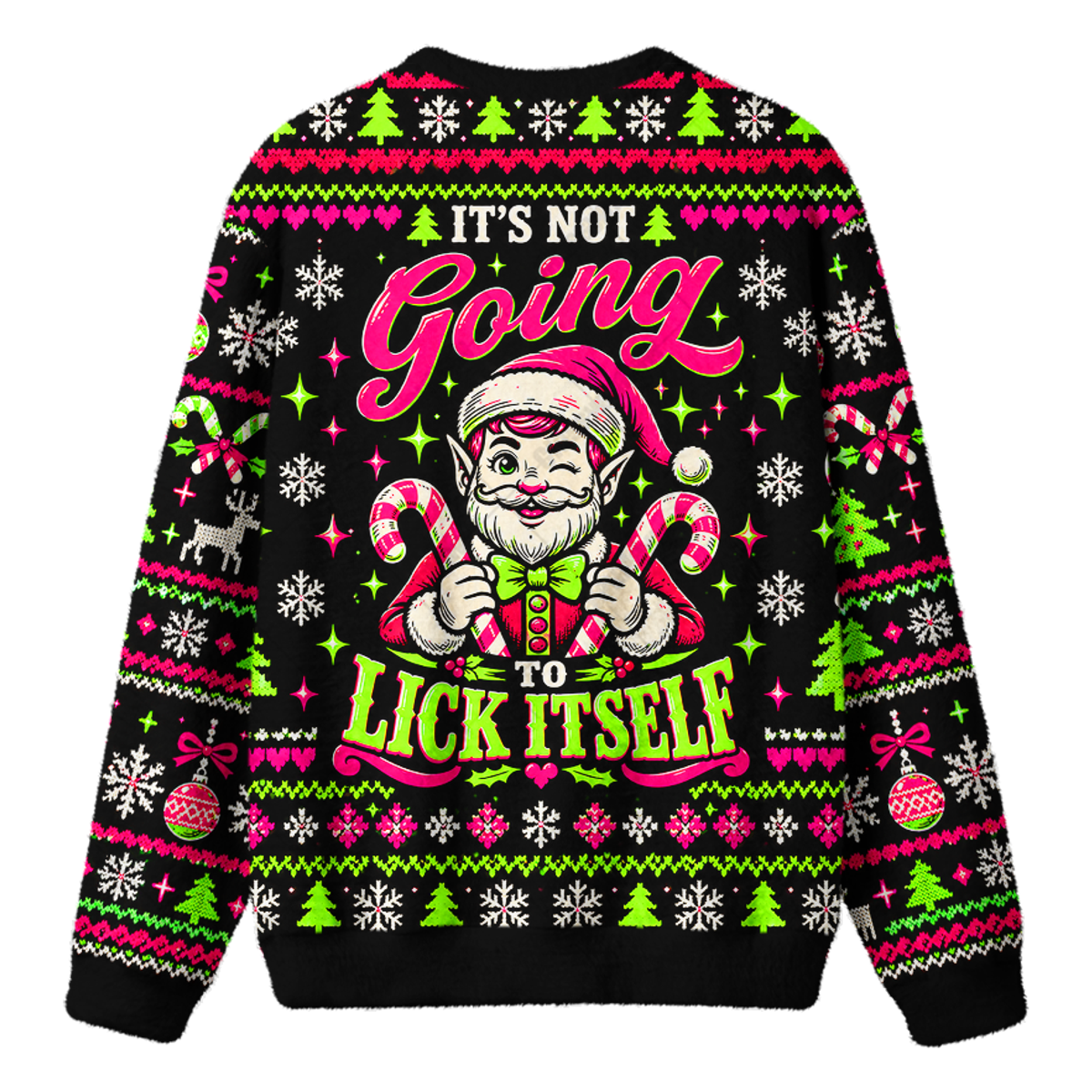 NAUGHTY ELF UGLY CHRISTMAS SWEATSHIRT — image 2