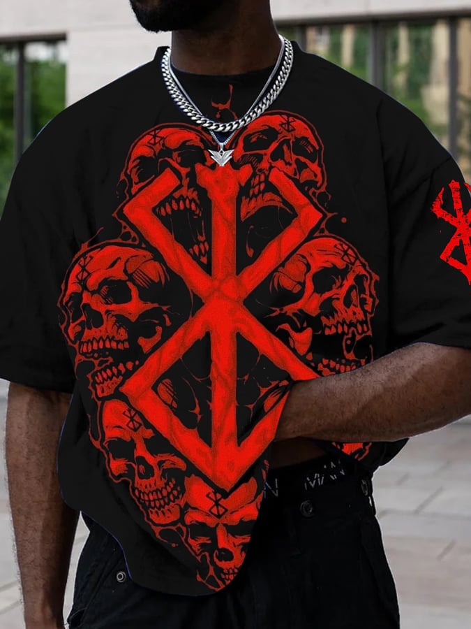 Men's Fashion Print Short Sleeve T-Shirt