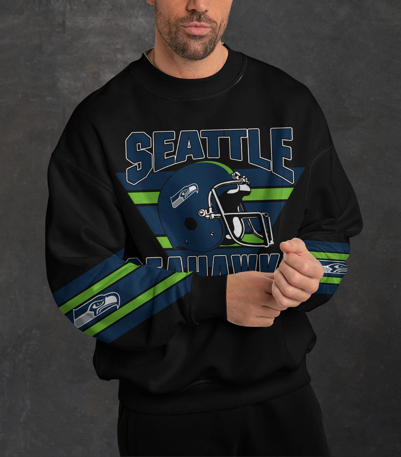 Seattle Seahawks 3D Limited Edition Crew Neck sweatshirt