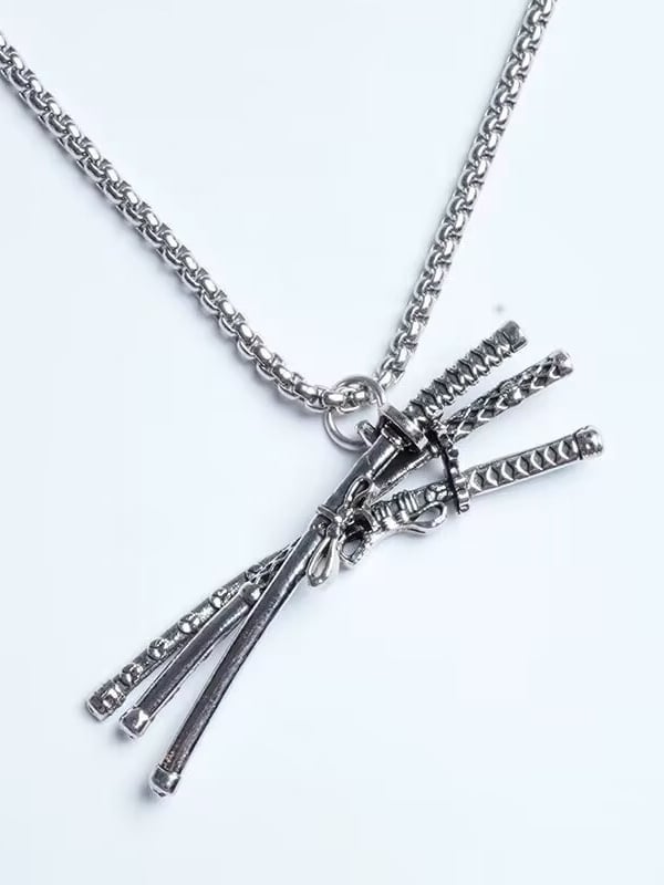Fashion three swords jewelry brooch