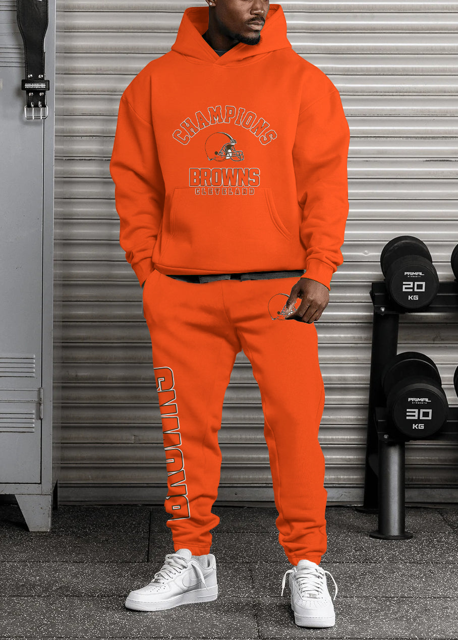 Cleveland Browns 3D Printed Pullover Hoodie And Sweatpant 2pcs Tracksuits