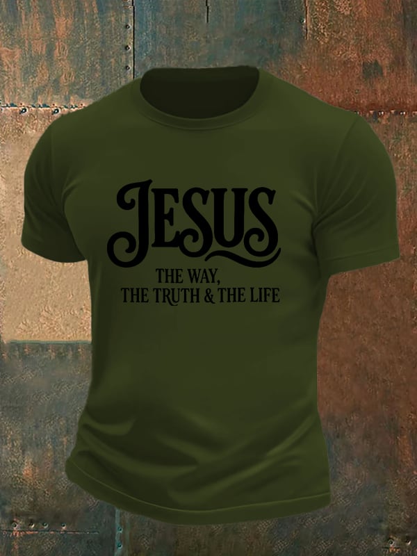 Men's JESUS THE WAY Printed T-Shirt