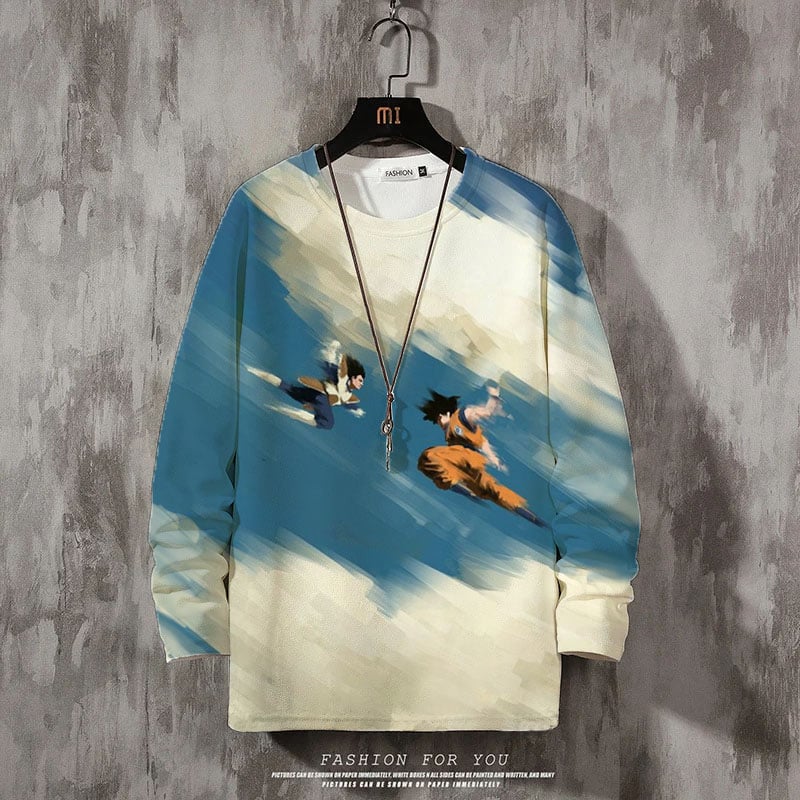 Men's Comic Printed Crew Neck Sweatshirt
