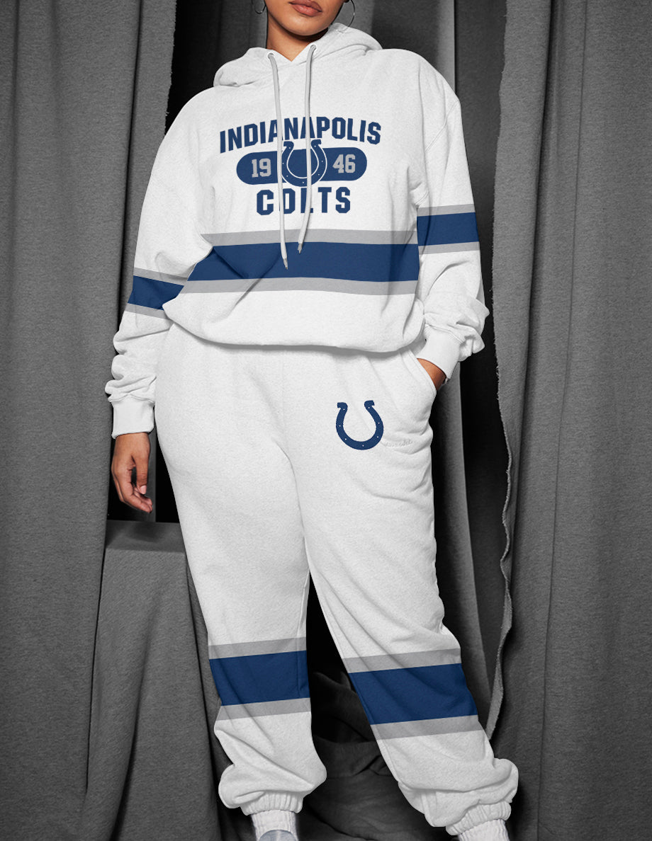 Indianapolis Colts 3D Printed Pullover Hoodie And Sweatpant 2pcs Tracksuits