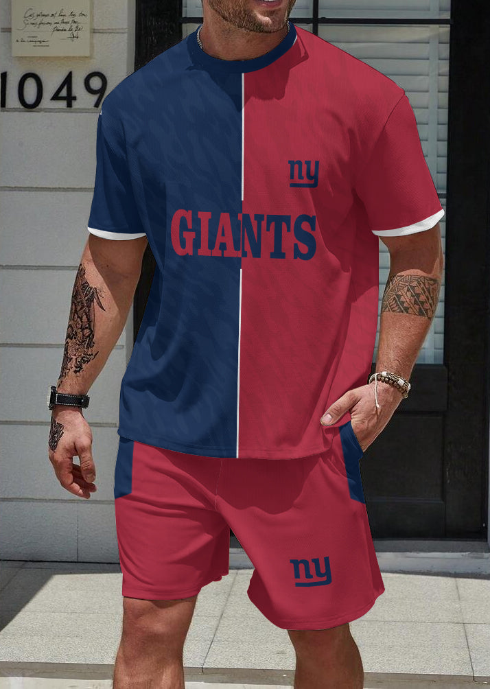 New York Giants Limited Edition Top And Shorts Two-Piece Suits