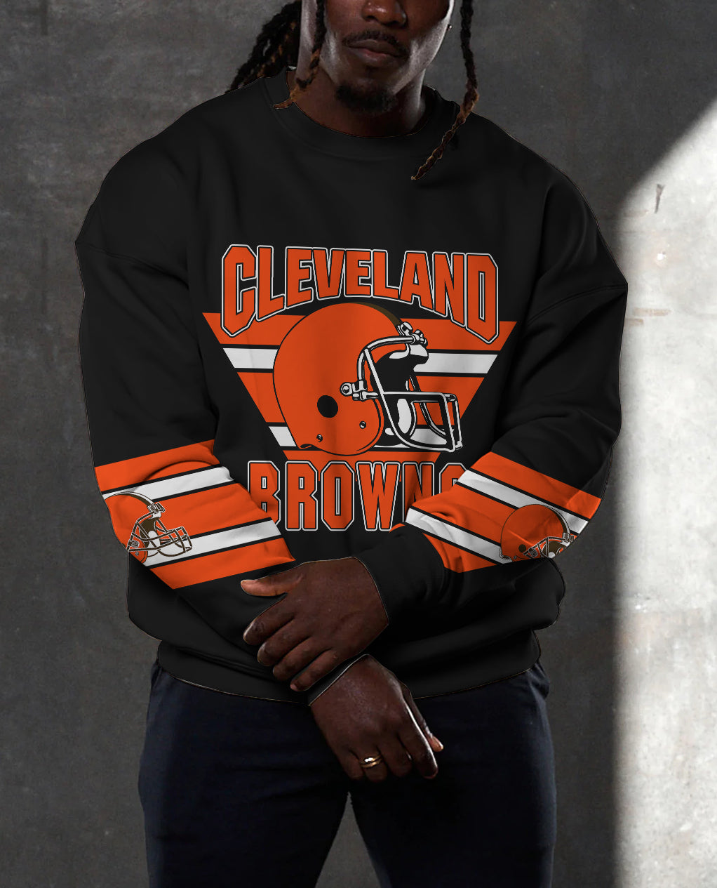 Cleveland Browns 3D Limited Edition Crew Neck sweatshirt
