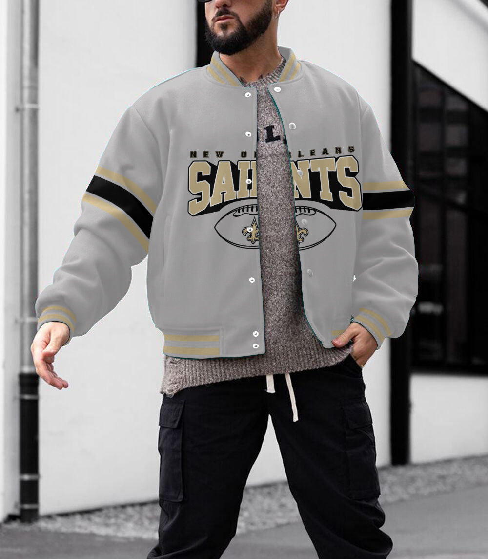 New Orleans Saints Men's Limited Edition Full-Snap Casual Jacket