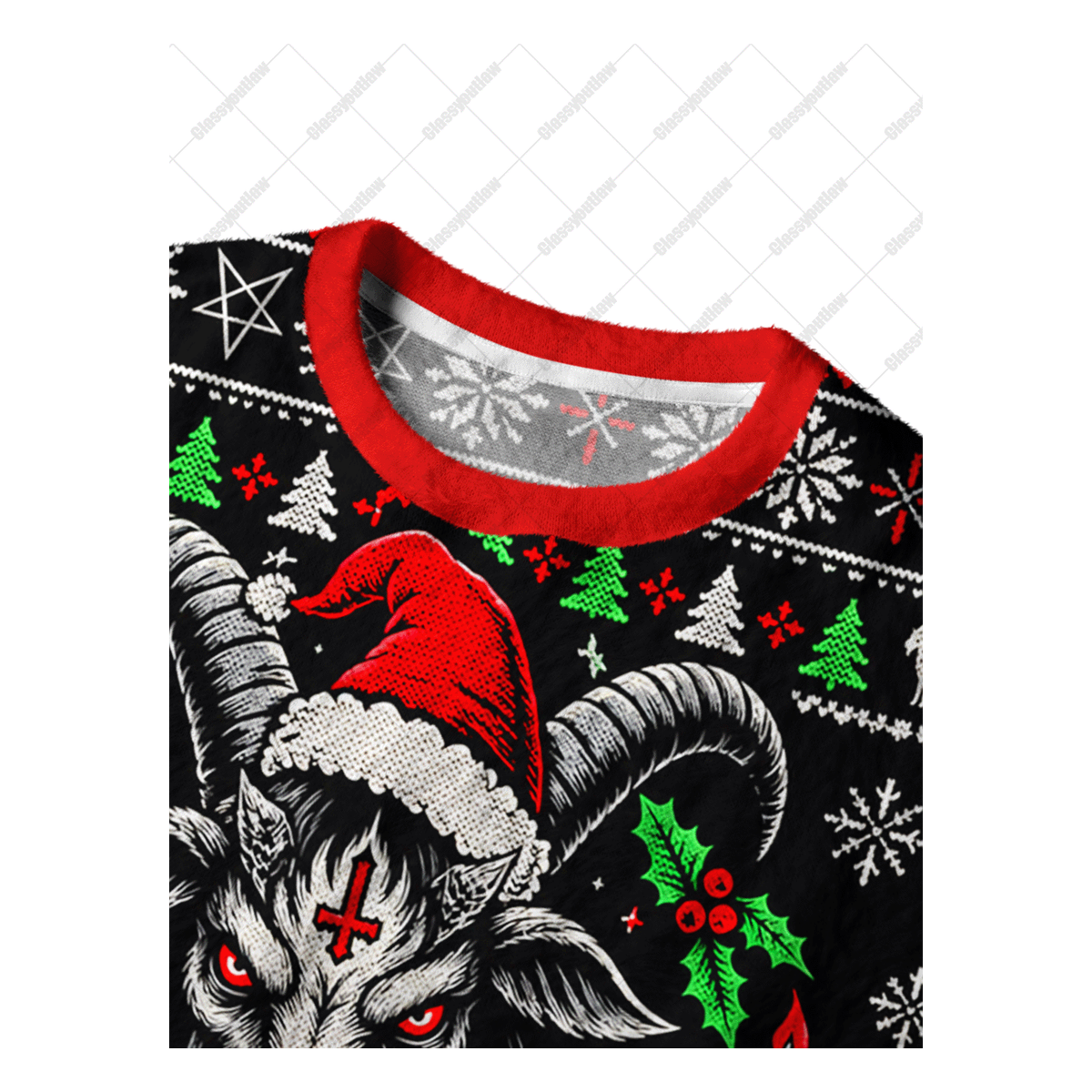 GOAT YULE UGLY CHRISTMAS SWEATSHIRT — image 3