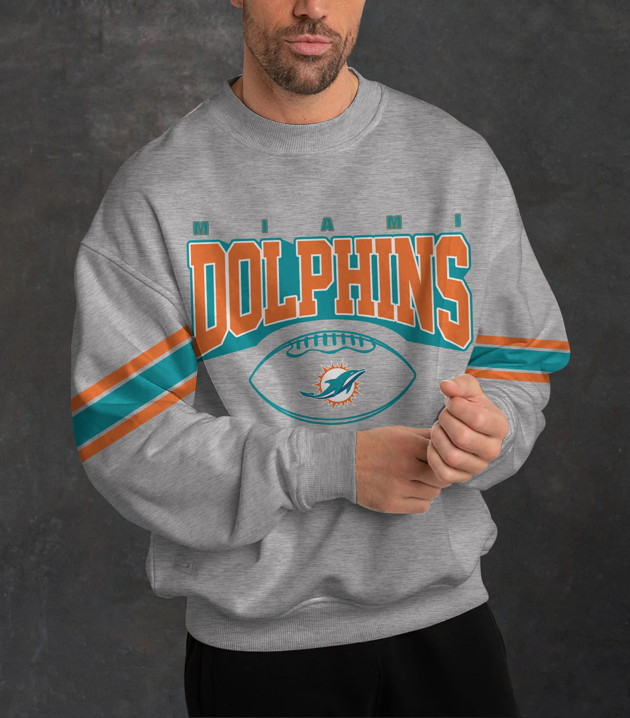 Miami Dolphins 3D Limited Edition Crew Neck sweatshirt