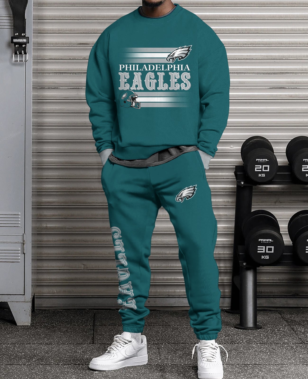 Philadelphia Eagles   3D sweatsuit and sweatpants 2 piece outfits