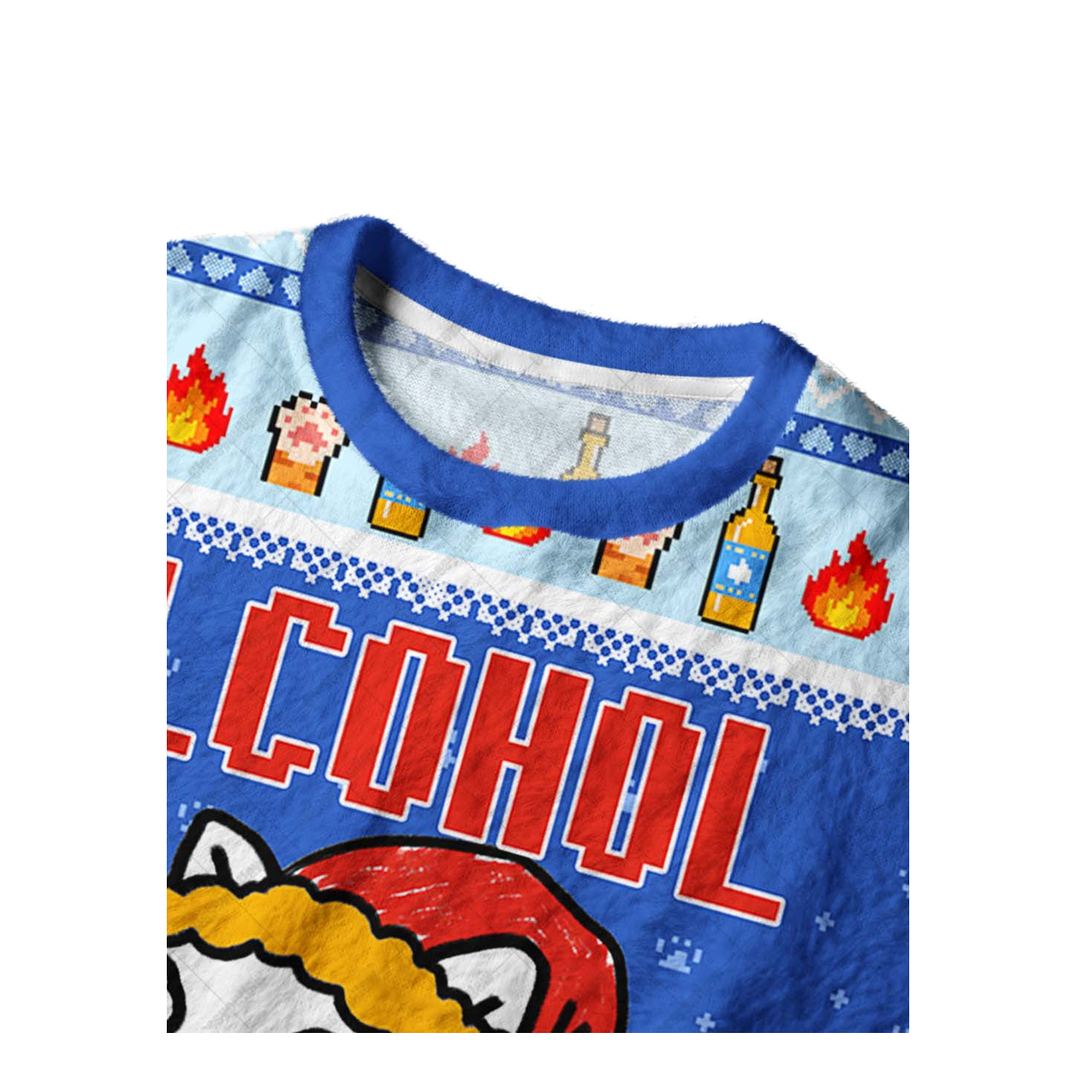 ALCOHOL MAKES ME HORNY UGLY CHRISTMAS SWEATSHIRT — image 3