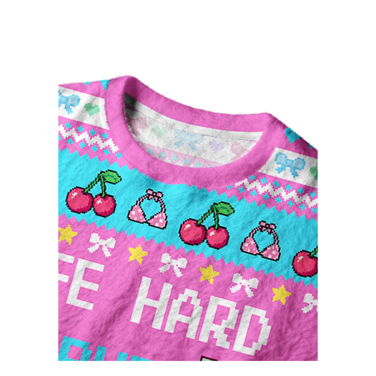 LIFE HARD BUT BOOBS SOFT UGLY CHRISTMAS SWEATSHIRT — image 3