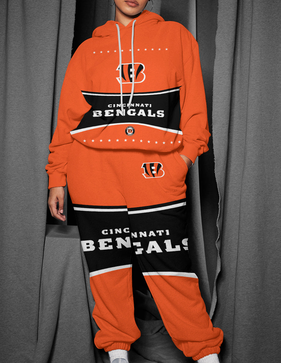 Cincinnati Bengals 3D Printed Pullover Hoodie And Sweatpant 2pcs Tracksuits