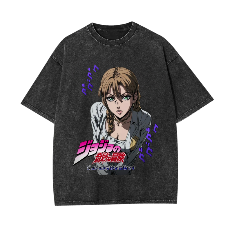 Custom Anime JOJO Style T-Shirt – Personalized Photo Printed Tee