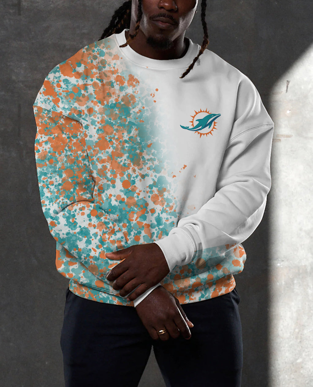 Miami Dolphins 3D Limited Edition Crew Neck sweatshirt